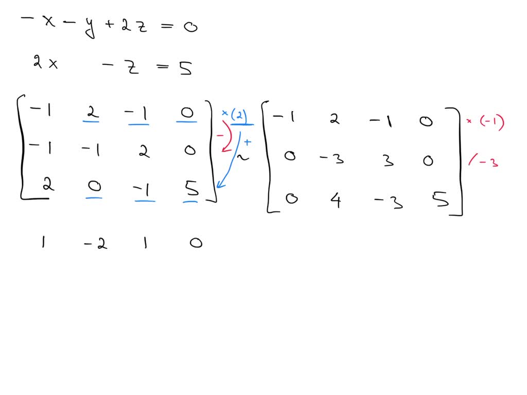 Solved use gauss jordan row reduction to solve the given system of