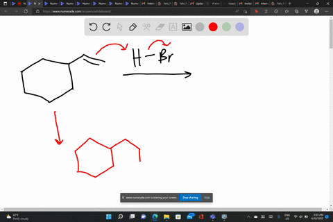 on-treatment-with-hbr-vinylcyclohexane-undergoes-addition-and-rearrangement-to-yield-1-bromo-1-eth-3-53182