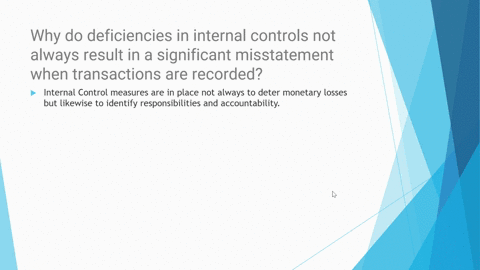 why-do-deficiencies-in-internal-controls-not-always-result-in-a-significant-misstatement-when-transactions-are-recorded-55947