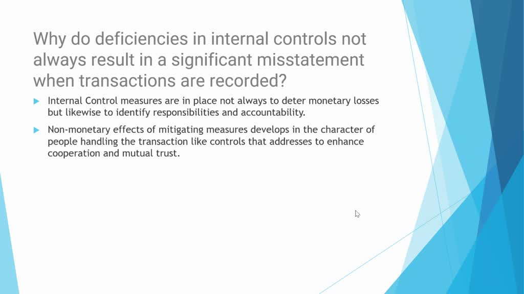 SOLVED If detective controls signal error flags, why shouldn’t this
