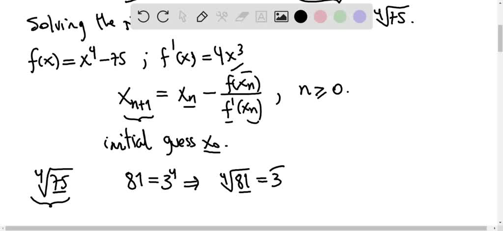 SOLVED: Use Newton's method to approximate the given number correct to ...