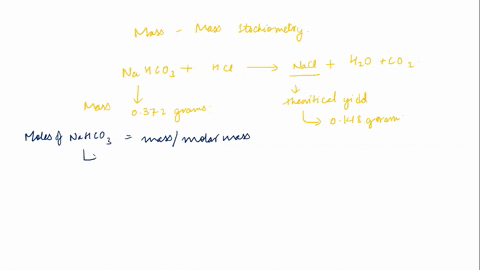 use-mass-to-mass-stoichiometry-calculate-the-theoretical-yield-of-nacl-in-reaction-nahco3hcl-nacl-h2oco2-obtained-mass-of-nahco3-0372-grams-mass-of-nacl-got-from-the-reaction-0148-grams-87879