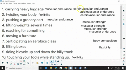identify-the-components-of-health-related-fitness-that-you-use-in-the-following-activities-muscular-strength-muscular-endurance-flexibility-cardiorespiratory-endurance-body-composition-1-car-61148