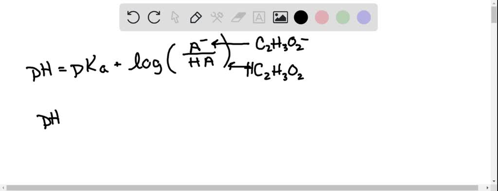 SOLVED: The pH of the buffer solution can be calculated using the ...