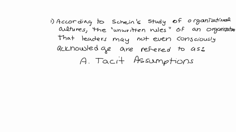 according-to-scheins-study-of-organizational-culruresthe-unwritten-rulesof-an-organization-that-leaders-may-not-even-conscsously-ackmowledge-are-referred-to-as-o-atacit-assumptions-obenacted-79283