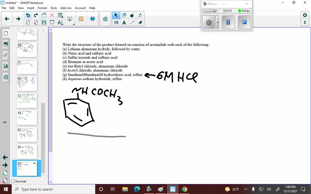 SOLVED Write the structure of the product formed on reaction of