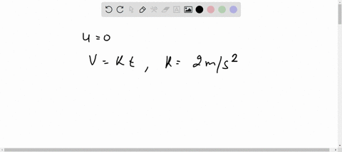 an-electron-starting-from-rest-has-a-velocity-that-increases-linearly-with-the-time-that-is-v-kt-where-k-2m-sec-2-the-distance-travelled-in-the-first-3-seconds-will-be-2