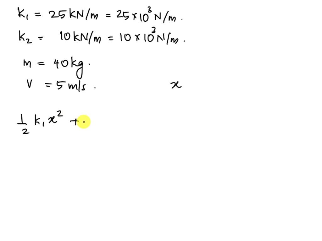 SOLVED: A portion of a simple model of a mechanism that is used to slow ...