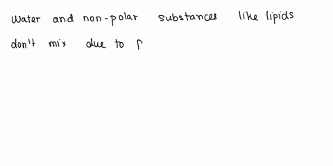 what-happens-when-water-is-mixed-with-a-non-polar-substance-such-as-lipid-74174