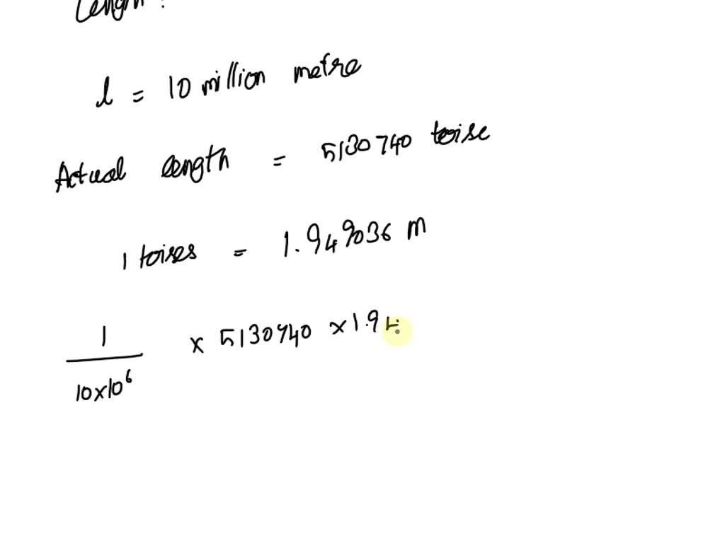 Solved the international prototype meter was originally intended to