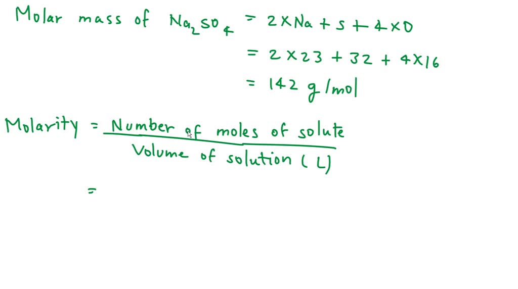 Calculate the molarity of a solution made by dissolving 23.4 g of ...