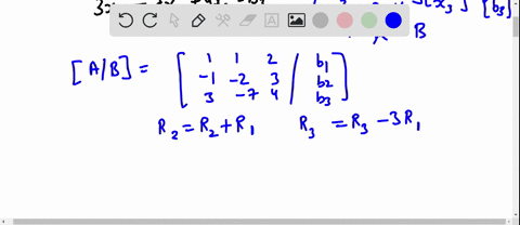 determine-the-conditions-on-the-bisif-any-in-order-to-guarantee-that-the-following-system-of-linear-equations-is-consistent-x1-x2-2x3-b1-x1-2x2-3x3-b2-3x1-7x2-4x3-b3-66872