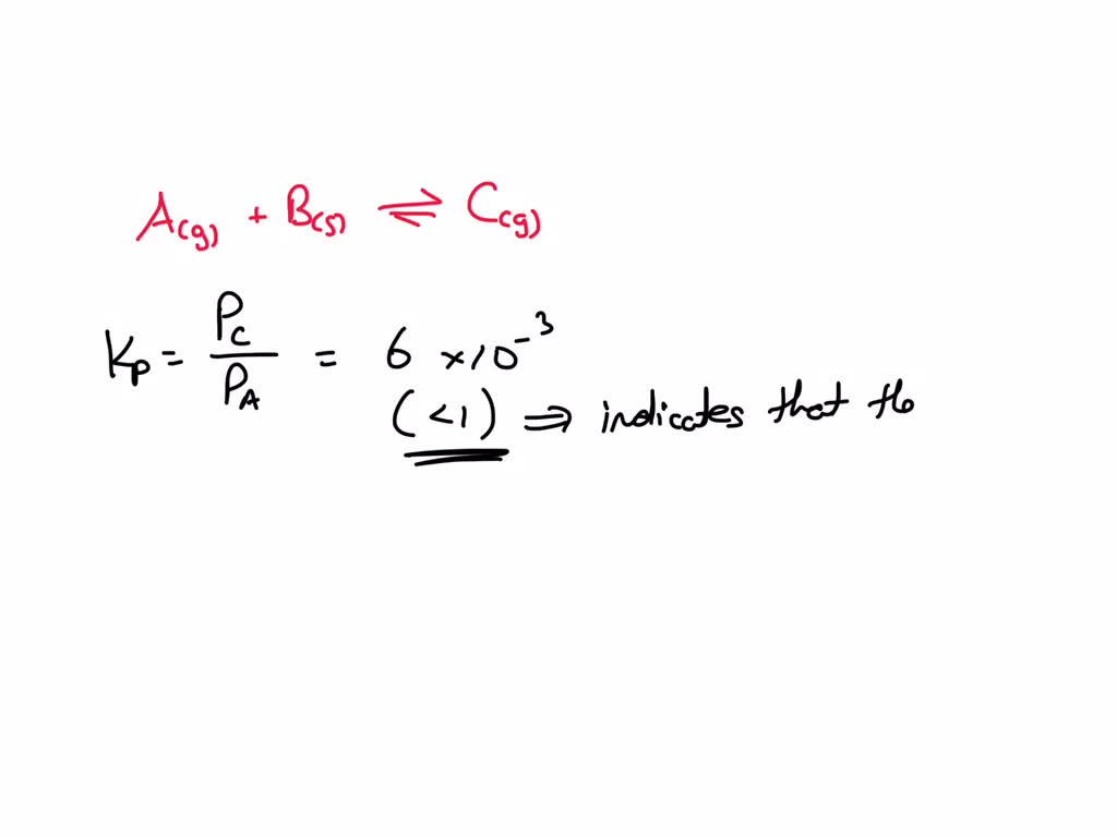 SOLVED: Consider The Following Equilibrium Reaction: A(g) + B (s) = C ...