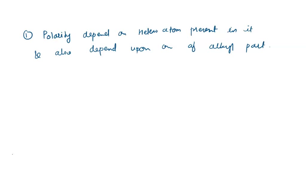 SOLVED Arrange the following solvents by polarity (least to most polar