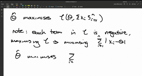 let-x1-xn-be-a-sample-from-the-distribution-whose-density-function-is-fxfrac12-e-x-theta-quad-x-in-mathbbr-determine-the-maximum-likelihood-estimator-of-hint-the-usual-method-of-differentiating-does-n