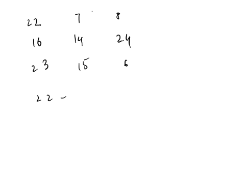 find-a-3-by-3-magic-square-using-the-numbers-6781415162223and-24