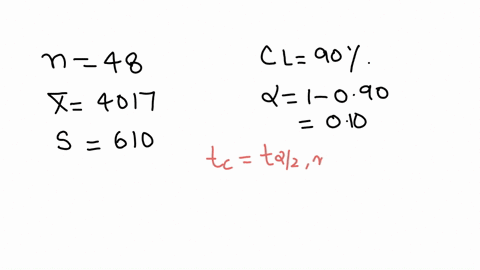 day-care-tuition-a-random-sample-of-48-four-year-olds-attending-day-care-centers-provided-a-yearly-tuition-average-of-4017-and-the-population-standard-deviation-of-610-find-the-90-confidence-33626