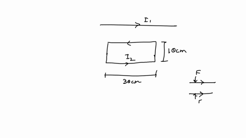 the-figure-below-shows-long-straight-wire-near-rectangular-current-loop_-assume-i1-180-a-and-550-cm-100-cm-1z-300-a-300-cm-what-is-the-magnitude-in-newtons-and-direction-of-the-total-force-o-03641
