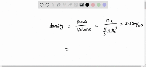 earths-average-density-is-55-gcm3-calculate-the-density-of-a-planet-with-a-mass-of-8-earth-masses-8me-and-a-radius-of-2-earth-radii-2re-assume-earth-and-the-unknown-planet-to-be-spheres-for-60777