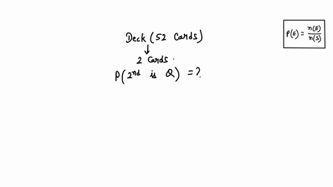15-suppose-we-draw-two-cards-from-a-shuffled-set-of-52-playing-cards-what-is-the-probability-that-the-second-card-is-a-queen-85667