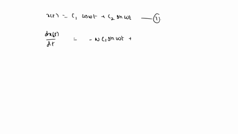 1-show-that-xt-1-coswt-cz-sinwt-is-a-general-solution-to-the-differential-equation-d2x-w2xt-dtz-0for-unknown-constants-c1-and-c2-dx-2-given-the-initial-conditions-x0-a-and-0at-t-0solve-for-t-53706