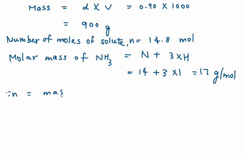 concentrated-aqueous-ammonia-has-a-molarity-of-148-mathrmmol-mathrml-and-a-density-of-090-mathrmg-ma-81566