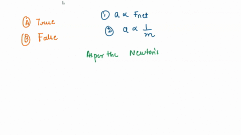 the-acceleration-of-an-object-is-directly-proportional-to-the-net-force-acting-on-the-object-and-inversely-proportional-to-the-mass-of-the-object-true-false-94665
