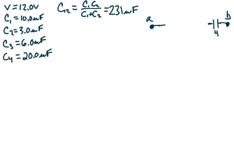 four-capacitors-are-connected-as-shown-in-the-figure-below-let-c-100-ue-300-pf-hh-200-pf-6-600-pf-a-find-the-equivalent-capacitance-between-points-a-and-b-586-mf-b-calculate-the-charge-on-ea-26615