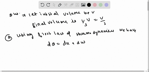 one-mole-of-ideal-gas-is-slowly-compressed-to-one-third-of-its-original-volume-in-this-compression-the-work-done-on-the-gas-has-magnitude-632-j-for-the-gas-cp7r2-a-if-the-process-is-isotherm-34685