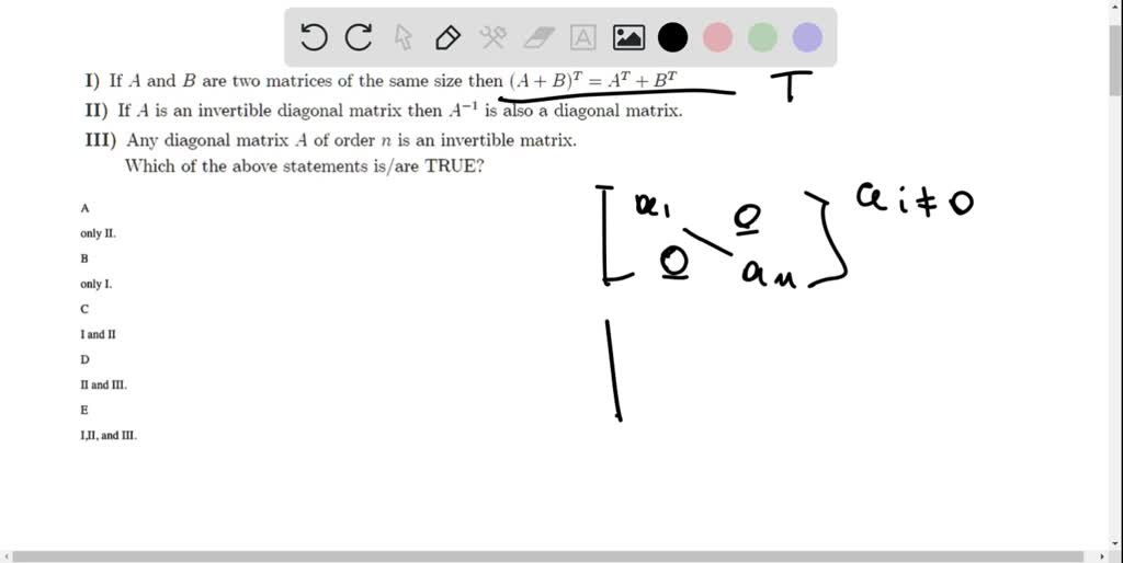 VIDEO solution: Determine which of the following is true? (i) If A, B ...