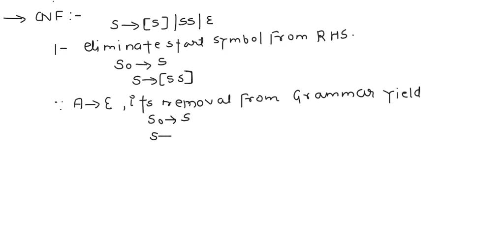 SOLVED: 2. Convert The Following CFG Into An Equivalent CFG In Chomsky ...