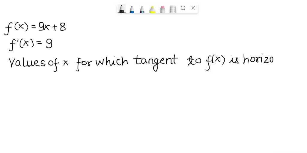 SOLVED Determine The Value s Of X For Which F x 9x 8 Has A solved-determine-the-value-s-of-x-for-which-f-x-9x-8-has-a