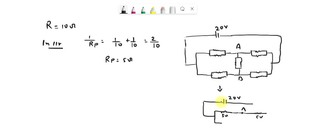 SOLVED: State and explain the magnitude of current flowing between A ...