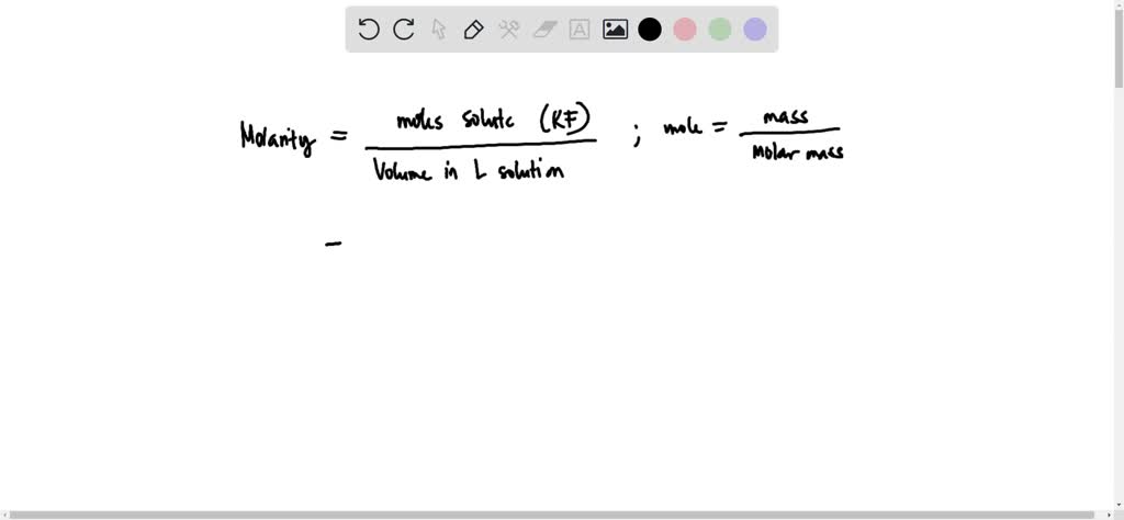 VIDEO solution: Calculate the molarity,M,of a solution that contains O ...