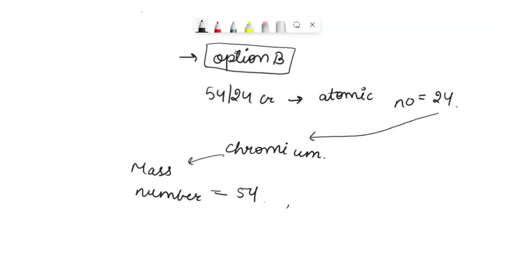 SOLVED: The most common isotope of chromium has a mass number of 52 ...