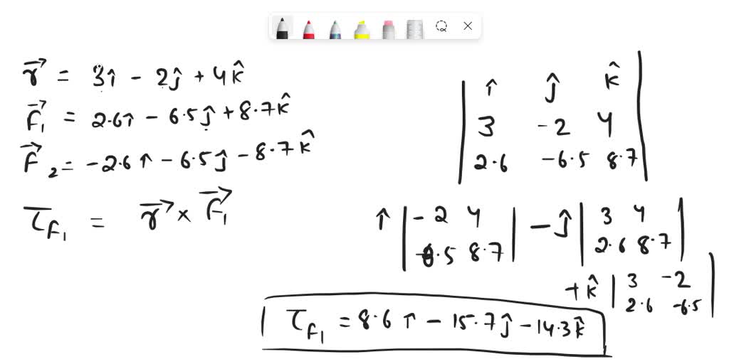 Solved: In Unit-vector Notation, What Is The Torque About The Origin On 