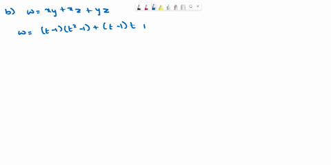 find-dw-dt-a-by-using-the-appropriate-chain-rule-and-b-by-converting-w-to-a-function-of-t-before-differentiating_-1355-w-xy-xz-yz-where-x-t-1y-t2-_-1and-z-t-find-dwds-and-dwdt-a-by-using-the-67053