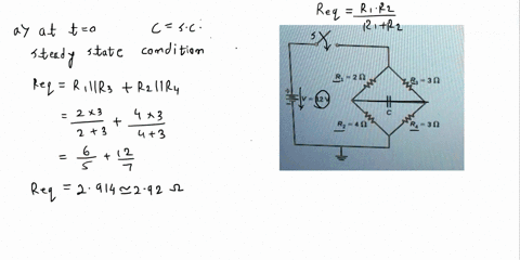 consider-the-circuit-below-the-capacitor-hk-3-capacirance-of-20-mf-and-starrs-out-uncharged-the-swich-closed-mc-at-time-immediatelv-afrer-switch-closed-whac-cutrent-how-ing-from-the-batrery-90028