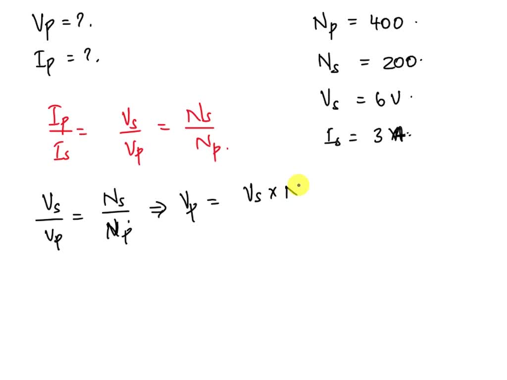 SOLVED An ideal transformer has 60 turns on its primary coil and 300