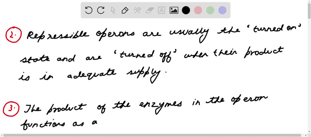 Select the statements that are true of repressible operons to test your