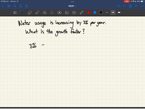 what-is-the-growth-factor-of-the-following-example-assume-time-is-measured-in-the-units-given-water-usage-is-increasing-by-3-per-year-what-is-the-growth-factor-of-the-following-example-assum-47712