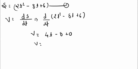 the-position-of-the-particle-is-given-by-s-2t2-8t-6-m-where-t-is-in-seconds-determine-the-time-when-the-velocity-of-the-particle-is-zero-and-the-total-distance-traveled-by-the-particle-when-22994