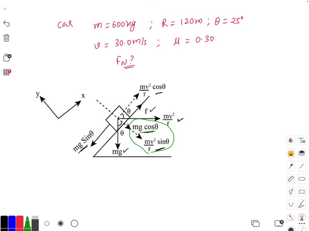 Detailed A 600 Kg Car Is Going Around A Banked Curve Photo for Mobile Detailed A 600 Kg Car Is Going Around A Banked Curve Photo for Mobile