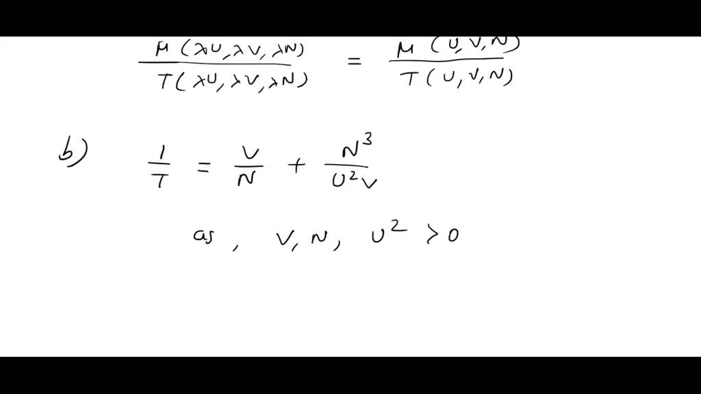 SOLVED: 2.3-5. Find the three equations of state for a system with the ...