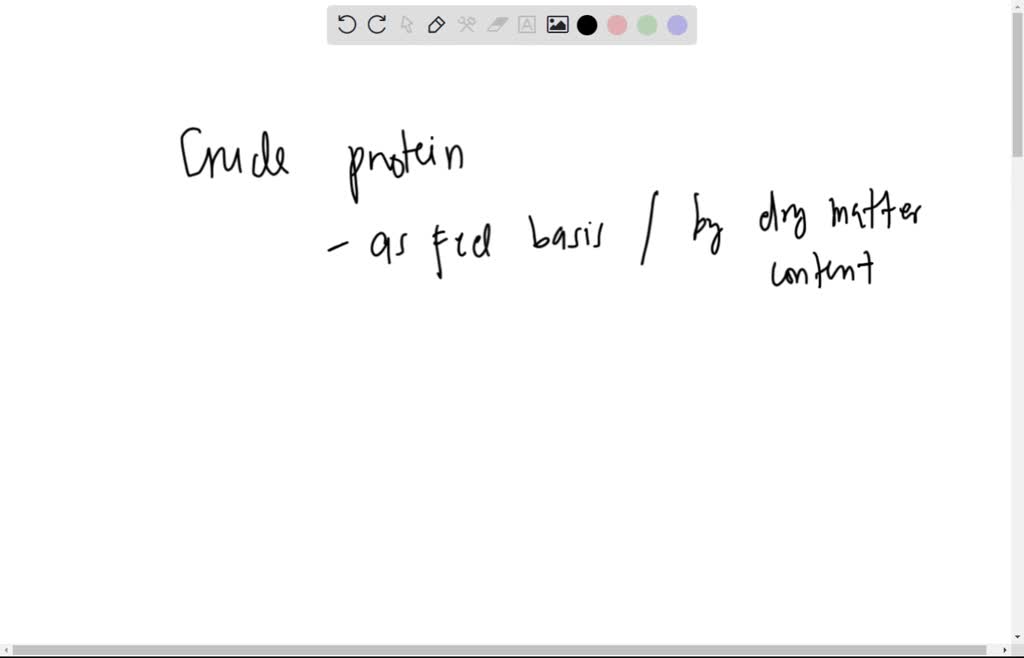SOLVED In animal feeds, crude protein is calculated as nitrogen