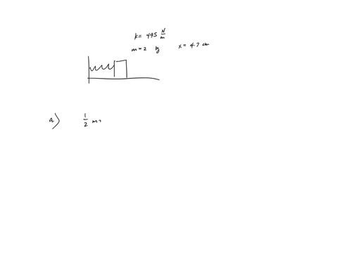 a-block-of-mass-m-200-kg-is-attached-to-a-spring-of-force-constant-k-495-nm-as-shown-in-the-figure-below-the-block-is-pulled-to-a-position-xj-470-cm-to-the-right-of-equilibrium-and-released-78465