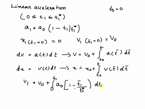 a-vehicle-travelling-on-a-straight-path-has-at-time-t0-0-a-velocity-v0-40-ms-and-acceleration-a0-5-ms2-it-then-experiences-a-linearly-decreasing-acceleration-in-time-to-a-value-of-a-0-at-t-6-51246