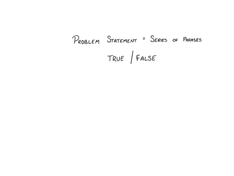 problem-statements-are-generally-written-as-a-series-of-phrases-true-or-false