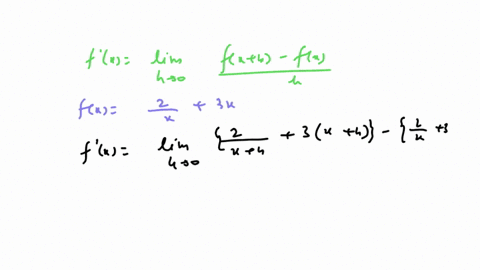 using-the-limit-definition-of-the-derivative-find-f-x-where-f-x-2x-3x