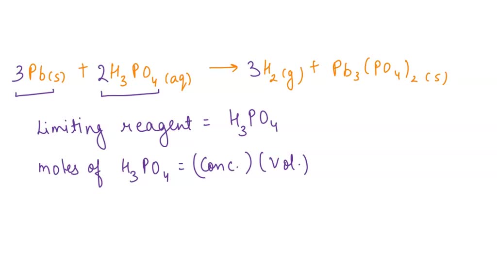 Pb H3po4 H2 Pb3 Po4 2 www.numerade.com